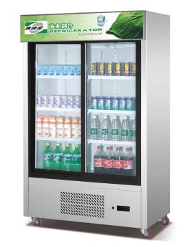 Upright beverage display cooler