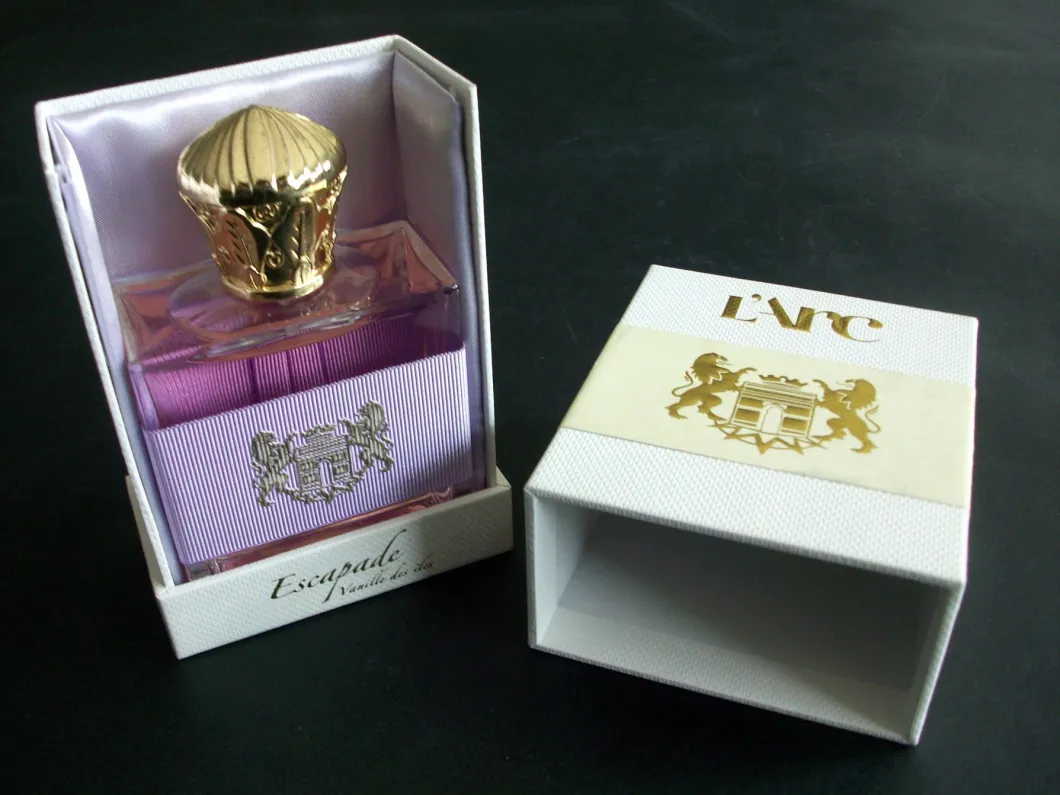 Luxury Perfume Cosmetics Packaging Folding Magnetic Gift Box with Blister, EVA or Flocking Foam Insert