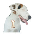 Lovely цинковый сплав собака костяной брелок Engravable