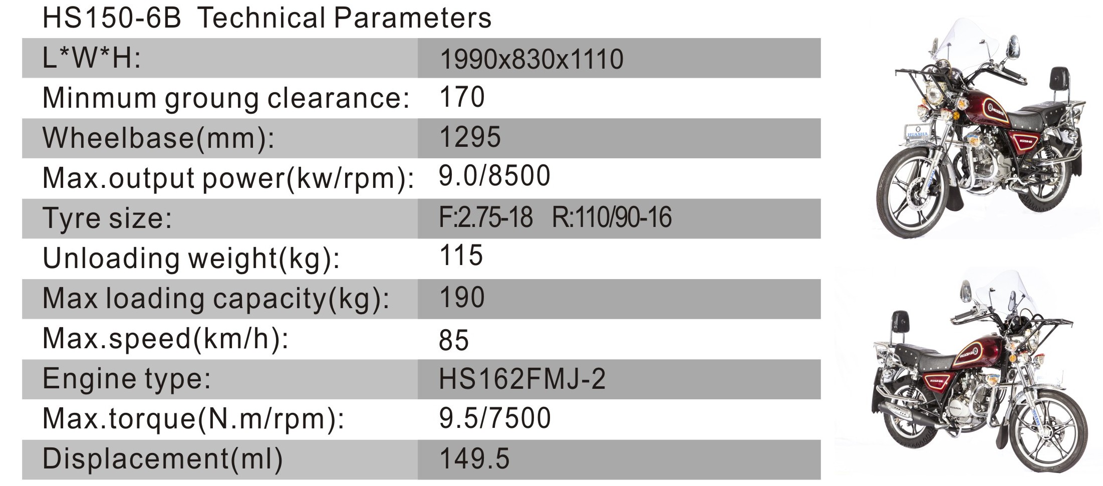 hs150-6b info