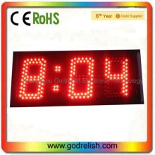 High 5" Brightness red 7 segment led master and slave clocks