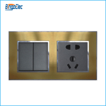 grateful 2gang 2way push switch and 5pin wall socket