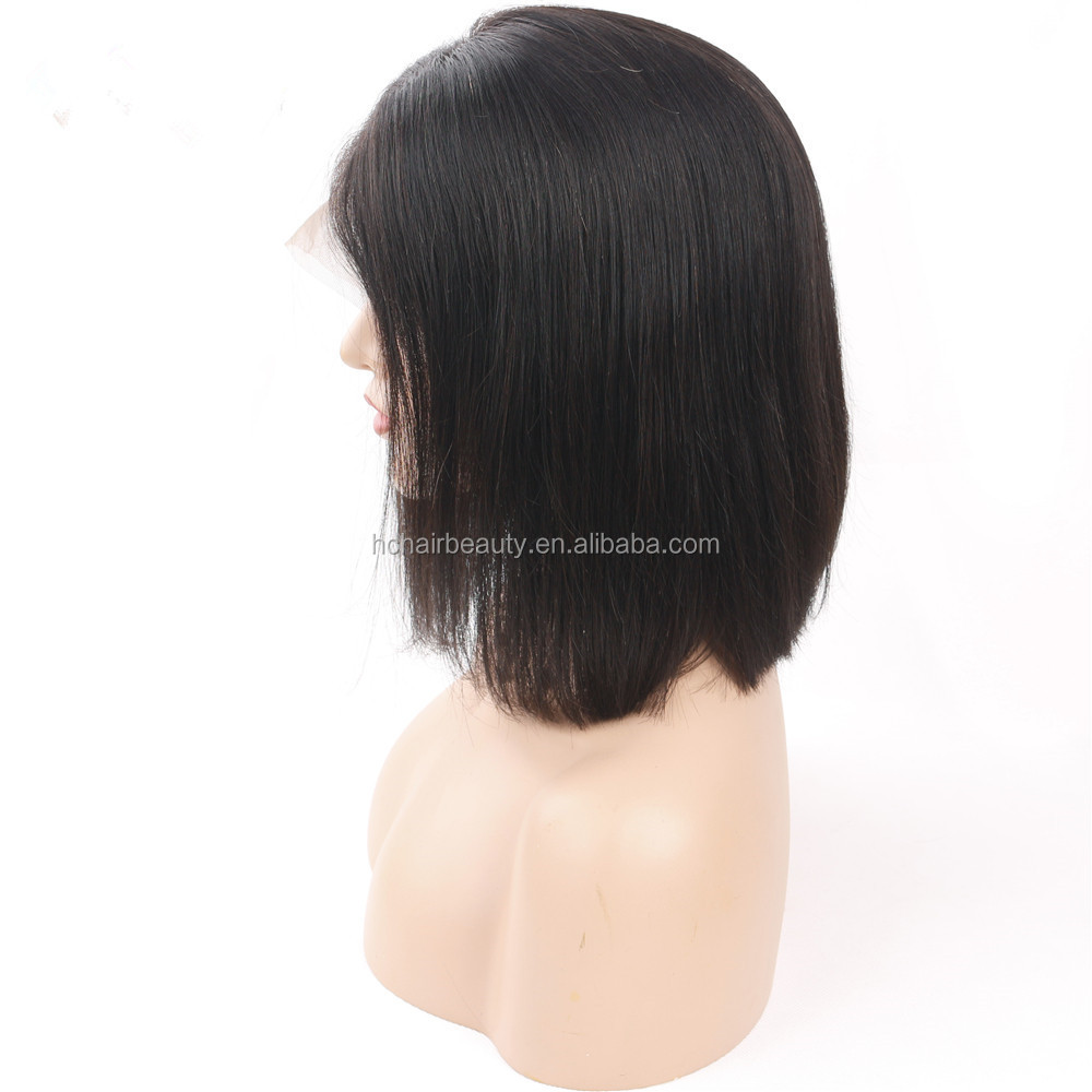New Arrival Cheap Brazilian Human Hair 4*4 Lace Closure Wig  Free Shipping Short Bob Wigs