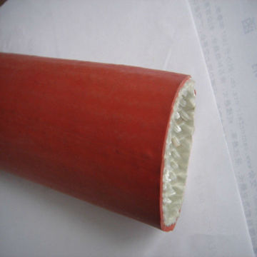 Fireproof Fiberglass fabric cable Sleeving with Silicone Coating