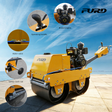 Hot Sale Vibratory Road Roller Hand-Push Compactor Asphalt Double-Drum Roller
