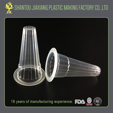 Transparent food holder disposable plastic sundae cup