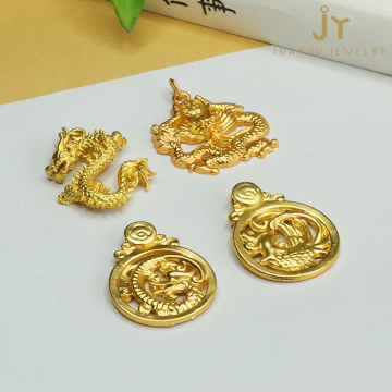 Wholesale Dragon and Phoenix Shape Crystal Pendants: Chinese Zodiac Necklace Accessories