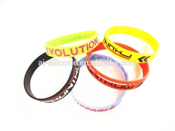Promotional silicon wristband debossed