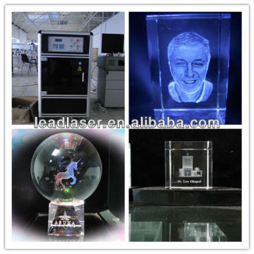 Larger size Germany Scanner 3D photo crystal trophy inside laser photo machine