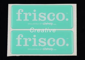Epoxy Dome Stickers Printed Self Adhesive Labels , 3D Resin