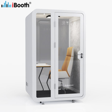 White portable office work pod