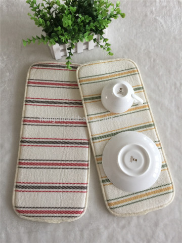 Stripe printed table dish mat dining table mat wholesale