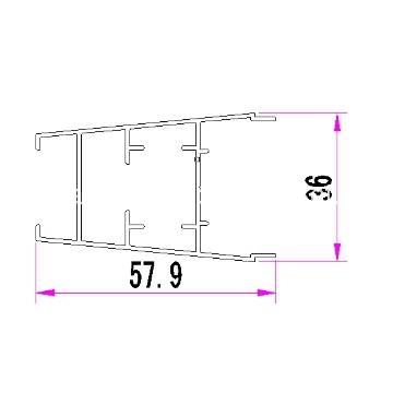 Anodized Powder Coated Aluminium Profiles Sliding Doors