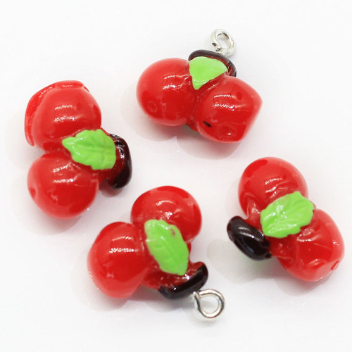 Hot Sale Cheap Mini Cherry Beads Charms For DIY Toy Decoration Beads Charms Kitchen Table Ornaments DIY Art Craft