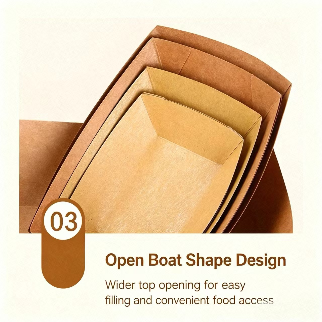 bot makanan kompos compostable food boats