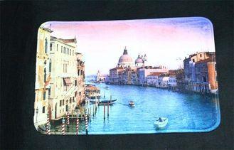 Watery City Patter Anti slip Water Absorbing Rugs for Kitch