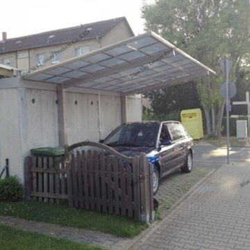 Strong aluminum carports garages with polycarbonate roof