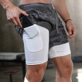 Camouflage Gym Workout Shorts für Herren