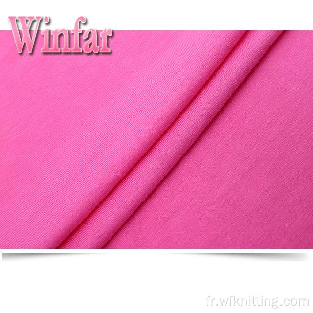 Tissu recyclé de colorant solide de jersey extensible de polyester de spandex