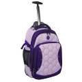 Purple Round Tube Trolley Travel Luggage