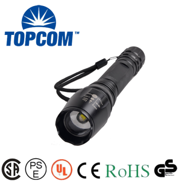 Adjustable Flashlight High Power LED LIght Strobe Self Defense Flashlight