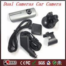 Original X3000 2.7 "LCD Wide Angle Dual Cameras Car Camera with GPS Logger