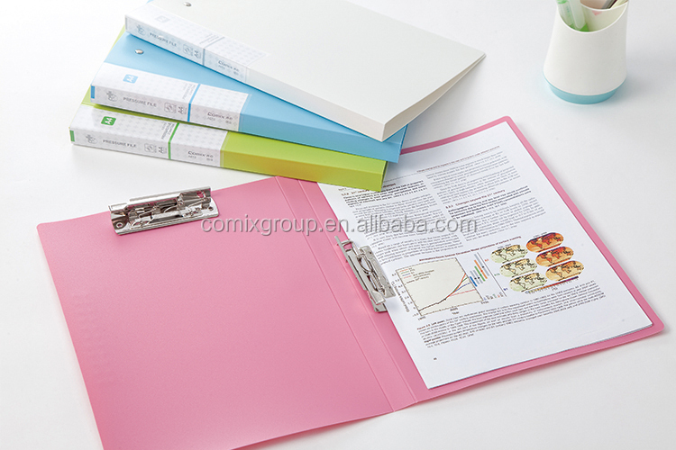 Comix A4  PP Punchless Binder  2 Lever Clips Pressure File