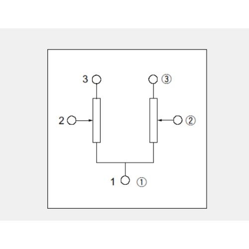 Potenziometro rotativo serie Rk08h