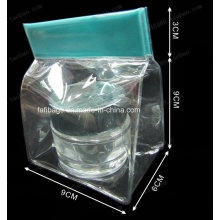 PVC Clear Buckle Handle Packing Bag for Cosmetic