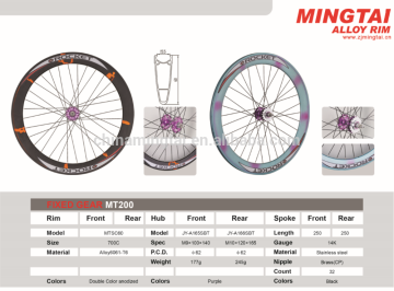 MT200 bicicleta fixie wheelsets fixie bike parts