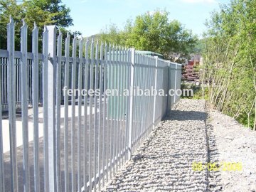 hot-dipped galvanized palisade fence