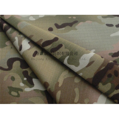 Rip-Stop CVC Woodland Camouflage Fabric