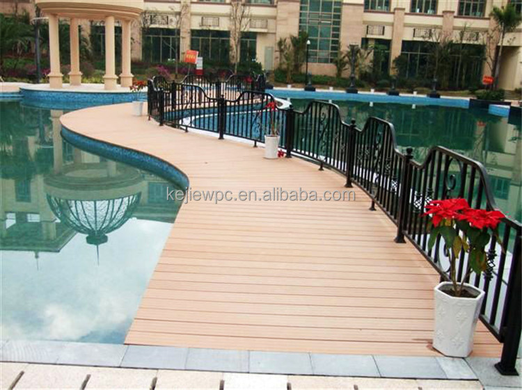 Wood Plastic Composite(wpc) Decking Boards Recycable Wood WPC Engineered Flooring Outdoor Decking PE Film, Wood Panel and Pallet