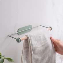 Perforation-free hanger towel rack roll paper rack