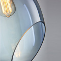 LEDER moderne glazen plafondlamp