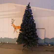 LED Christmas Tree Lighted Green Fiber Optic Christmas Tree Decorations