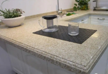 Customized marble shaped bar countertop