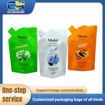 Custom Self-Standing Beverage Bag with Unique Shape