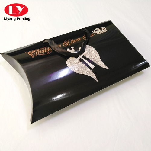 Black Hair Extension Box Wig Packaging Boxes