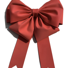 2025 New bright colored red satin bow