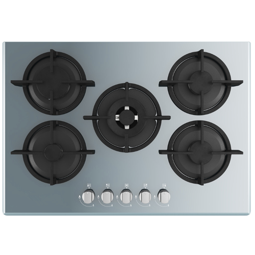 Hob de 5 queimadores Hotpoint Ariston aço inoxidável