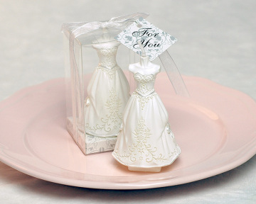 Decoration Bride and Groom wedding favors candles