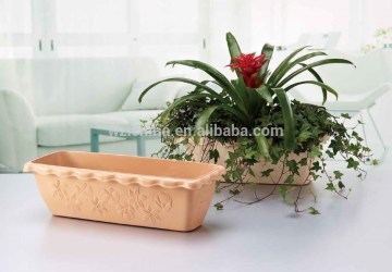 Hot sale Rectangle Window flowerpots with drainage system