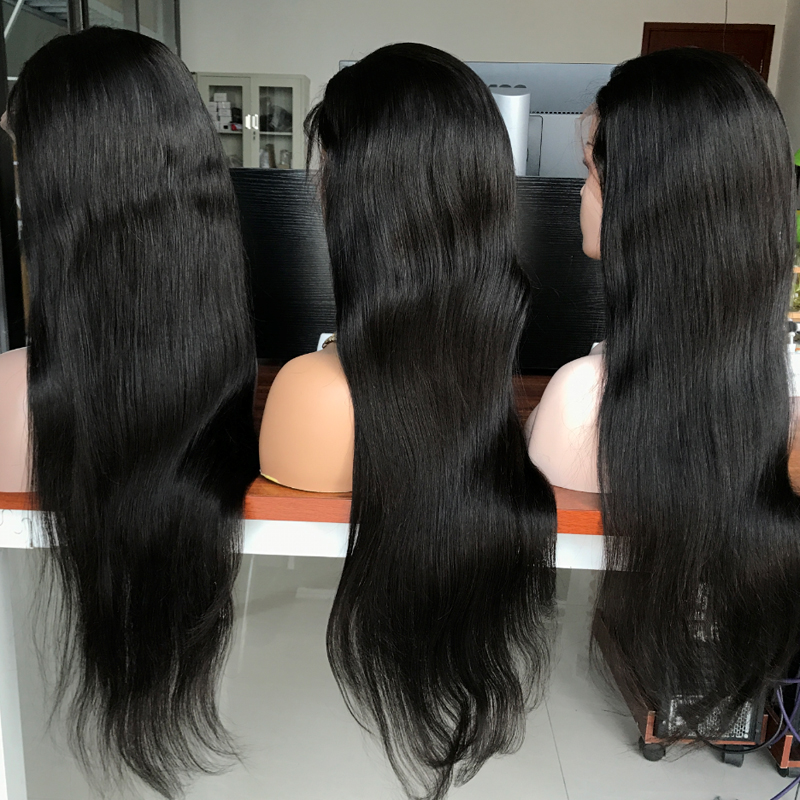 Own factory low cost natural and smooth kinky curly lace wig,  13*4 lace frontal kinky wig human hair