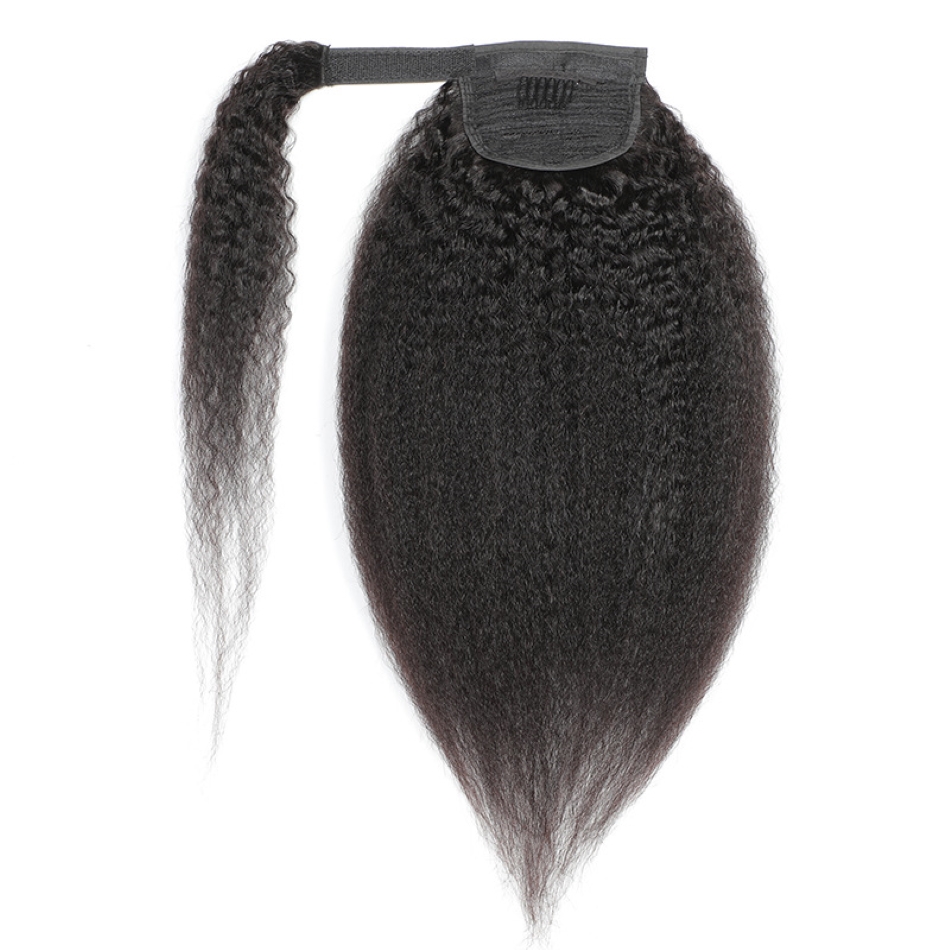 Wholesale Human Ponytail Hair Extensions  afro kinky curly Drawstring Ponytails Clip in Hairpiece Ponytail for Black women