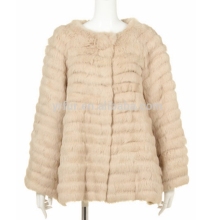 YR270 Ladies Fur Strips Rabbit Fur Jacket Newest Fashion Women