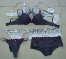 Ladies\' Bra Set with panty & string,165gsm