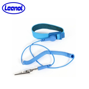 LN-1591102 Anti-static esd wrist band Adjustable esd wrist strap with coil cord