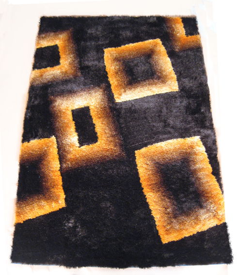 Silk Shaggy with Desigsn Rug