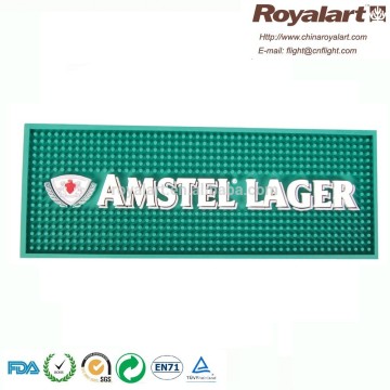 Green new design bar mat, rubber bar mat, beer mat